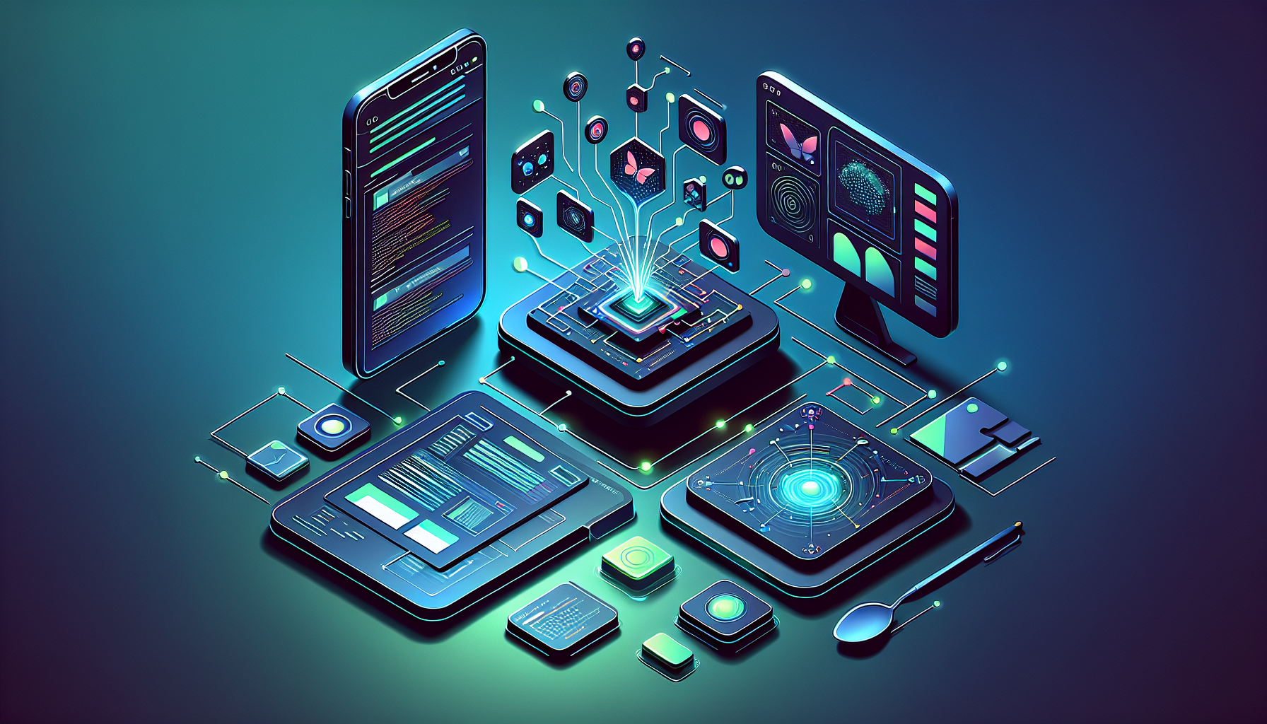 Plateforme Glide no-code avec IA transformant tableurs en applications