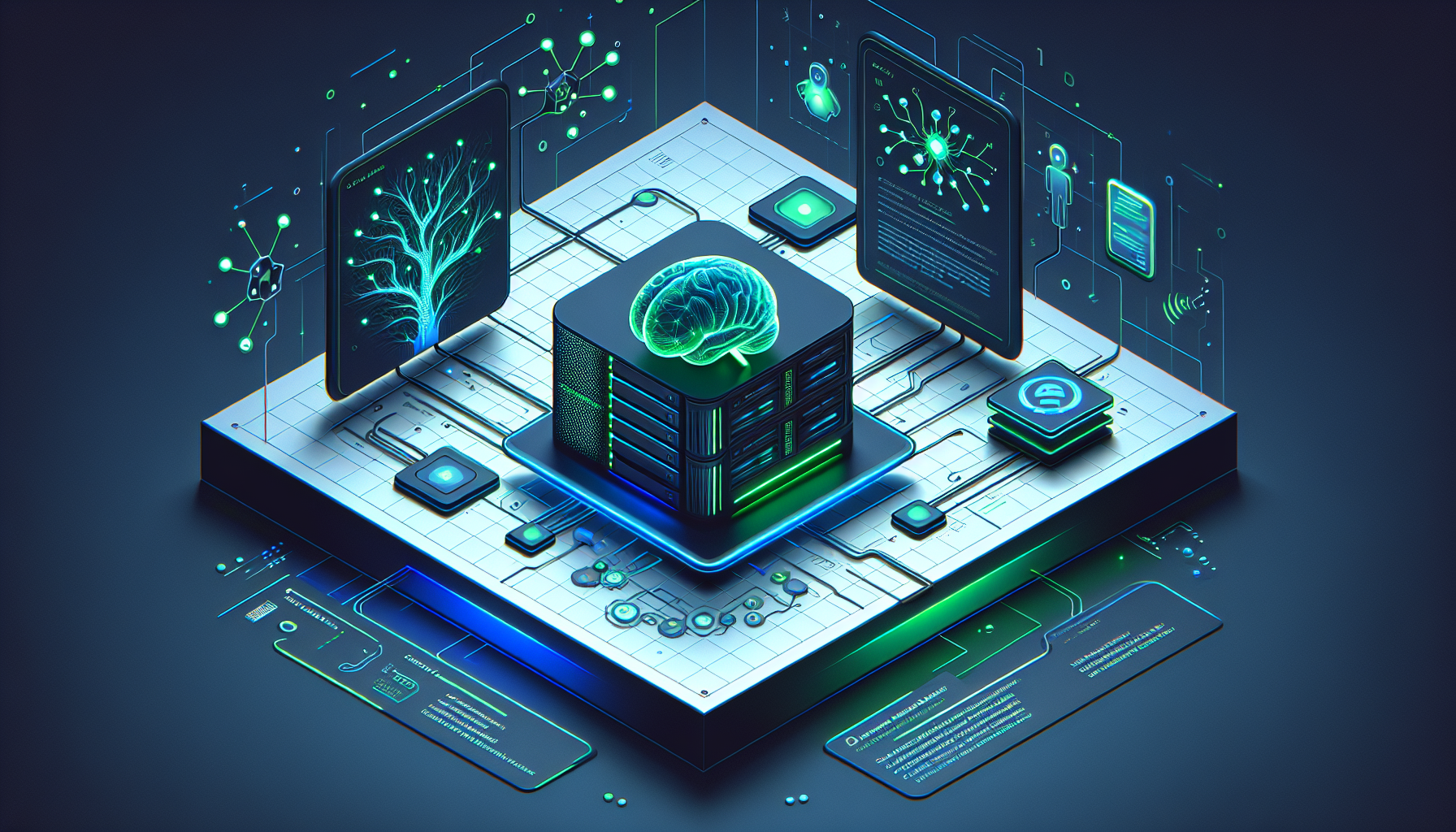 Ollama MCP écosystème IA locale sur serveurs Linux - illustration tech